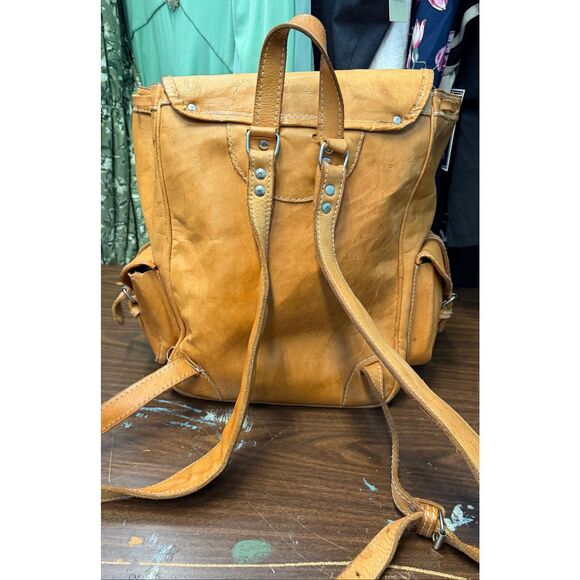 CHACO Vintage Tan Leather Backpack